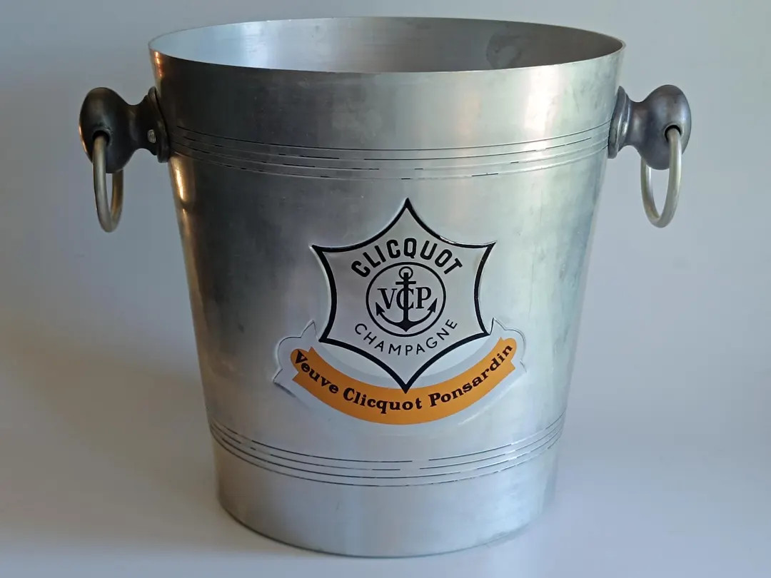 Vintage Veuve Clicquot Ponsardin Cooler Aluminum Ice Bucket Art Deco Style | Etsy (US)