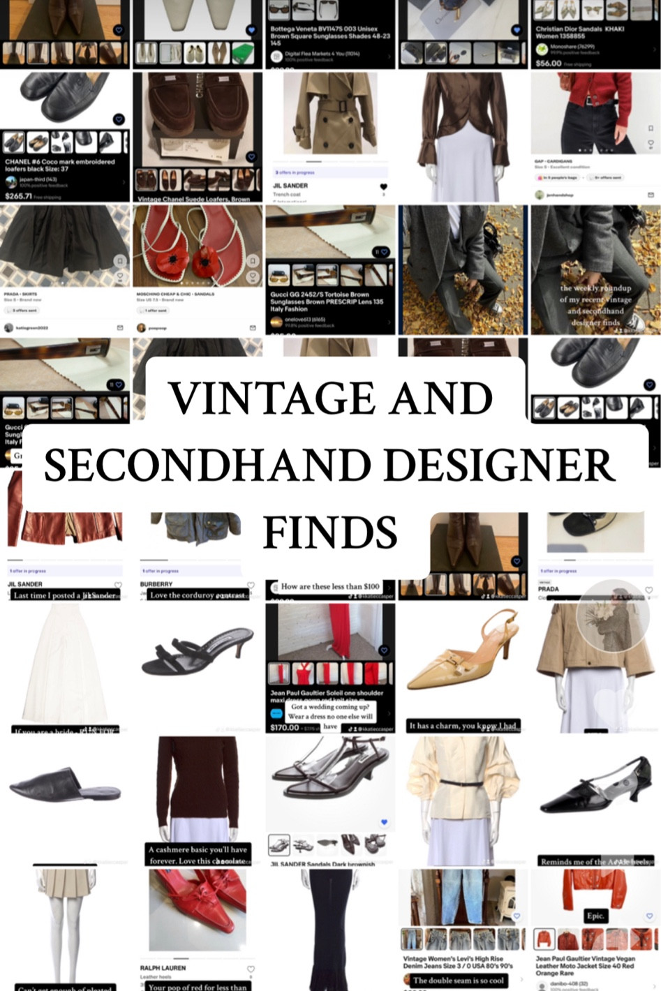 The weekly roundup for vintage and secondhand designer finds!

#LTKstyletip #LTKfindsunder50 #LTKsalealert