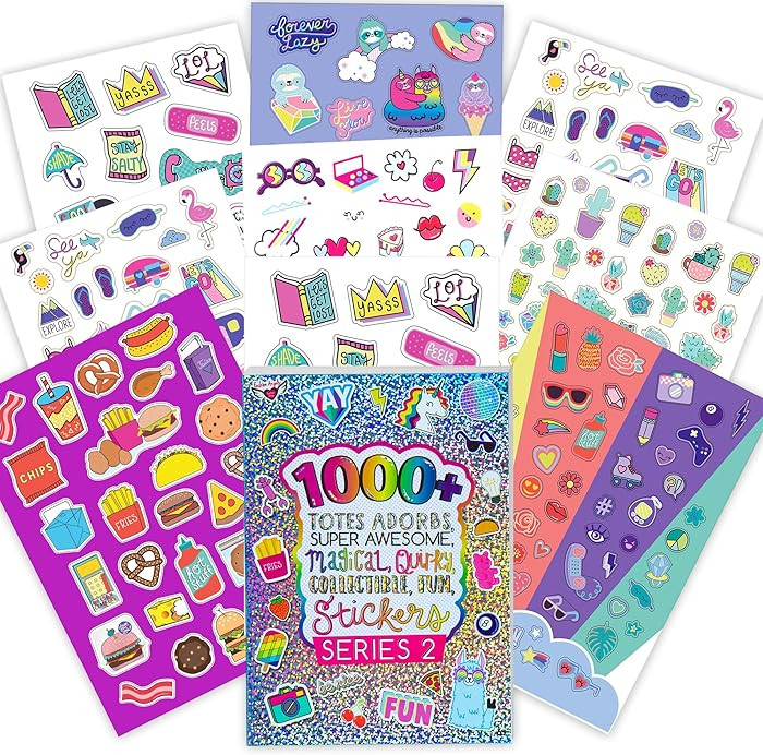 Fashion Angels 1,000+ Totes Adorbs Sticker Book, Includes Fun & Colorful Craft Stickers, Ideal fo... | Amazon (US)