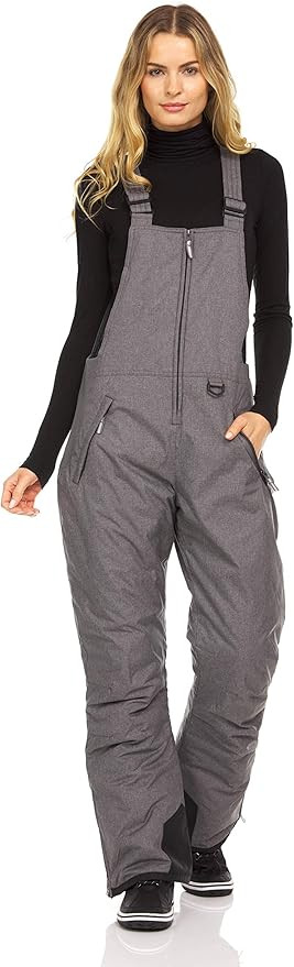 Arctic Quest Womens Ski Snow Bibs Pants Insulated Water Resistant Overalls Snowboarding Winter Wa... | Amazon (US)