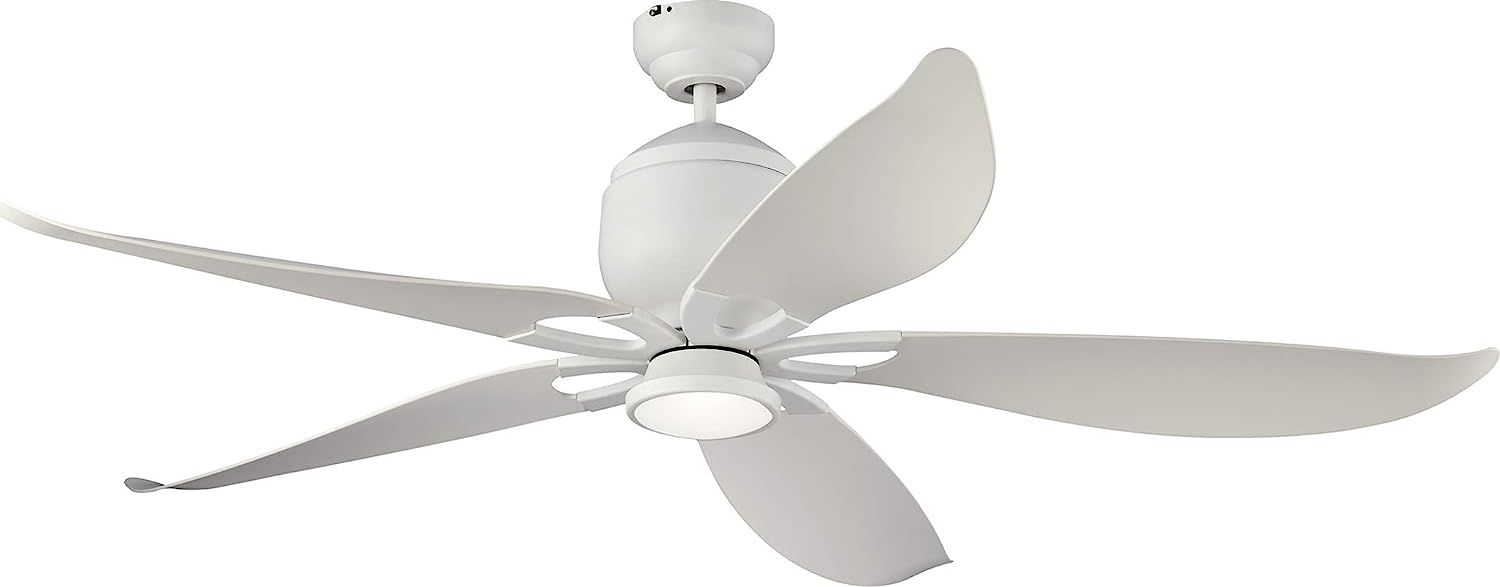 Monte Carlo 5LLR56RZWD-V1 Lily Floral 56" Outdoor Ceiling Fan with Advanced LED Light and Hand Re... | Amazon (US)