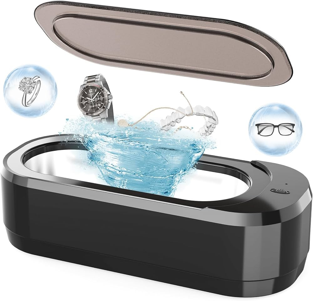 KUNPHY Ultrasonic Jewelry Cleaner, Ultrasonic Machine for All Jewelry, Small Sonic Cleaner for Ri... | Amazon (US)