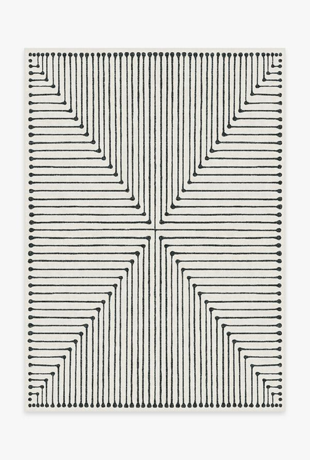 Jonathan Adler Inkdrop Black & Ivory Rug | Ruggable