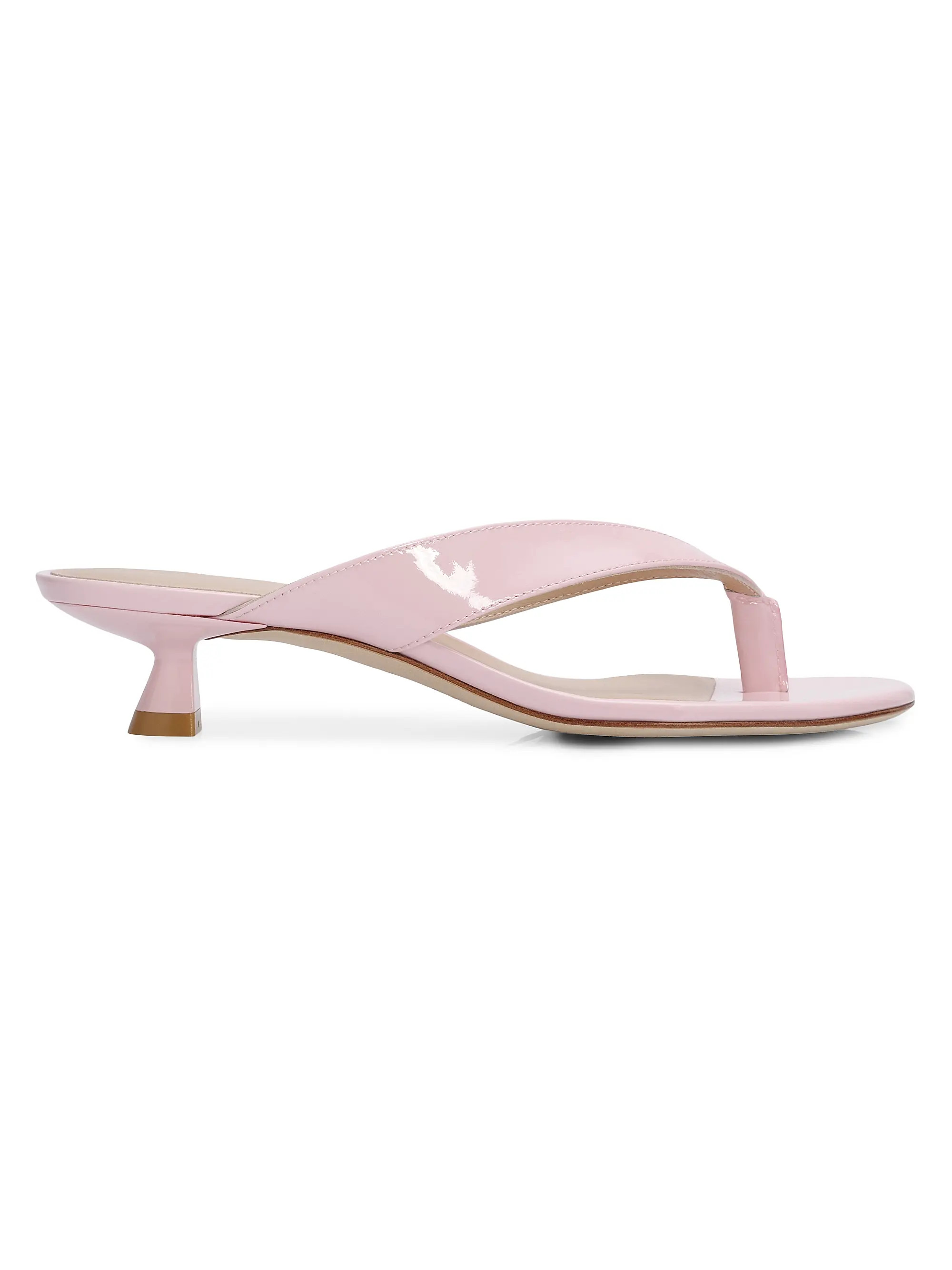 Rio Sleek 35MM Kitten-Heel Sandals | Saks Fifth Avenue