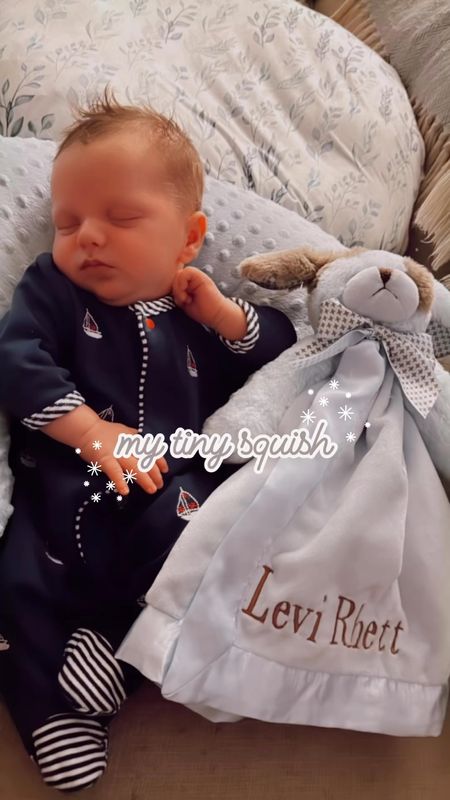 When your little puppy 🐶 dog lovie blankie is the same size as you 👶🏼… I sure do love my tiny newborn ✨ squish ✨ hehe 🤭👼🏼🥰🫶🏽🩵 #sotiny #tinysquish #newbornsquish #2weekoldbaby 

#LTKFamily #LTKHome #LTKBaby