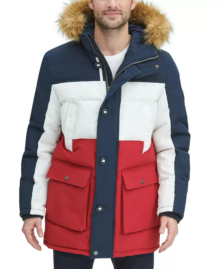 Tommy Hilfiger Men's Heavyweight Long Snorkel Coat & Reviews - Coats & Jackets - Men - Macy's | Macys (US)
