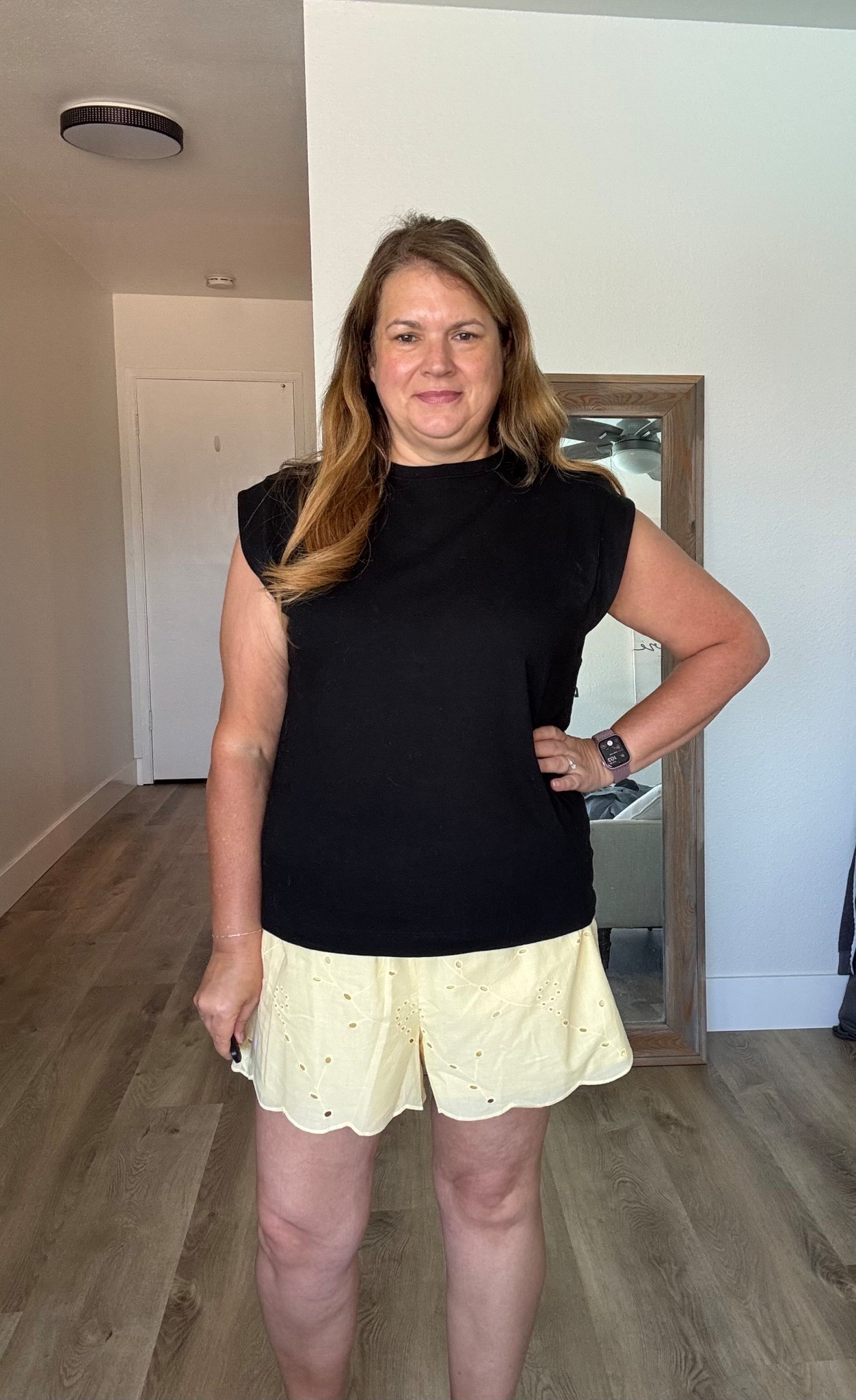 Black T-shirt, and yellow eyelet shorts from target #Summer #Target #Spring

#LTKSeasonal #LTKActive