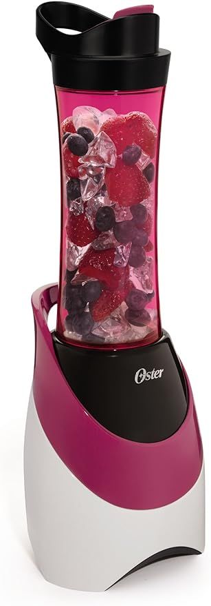 Oster BLSTPB-WPK My Blend 250-Watt Blender with Travel Sport Bottle, Pink | Amazon (US)