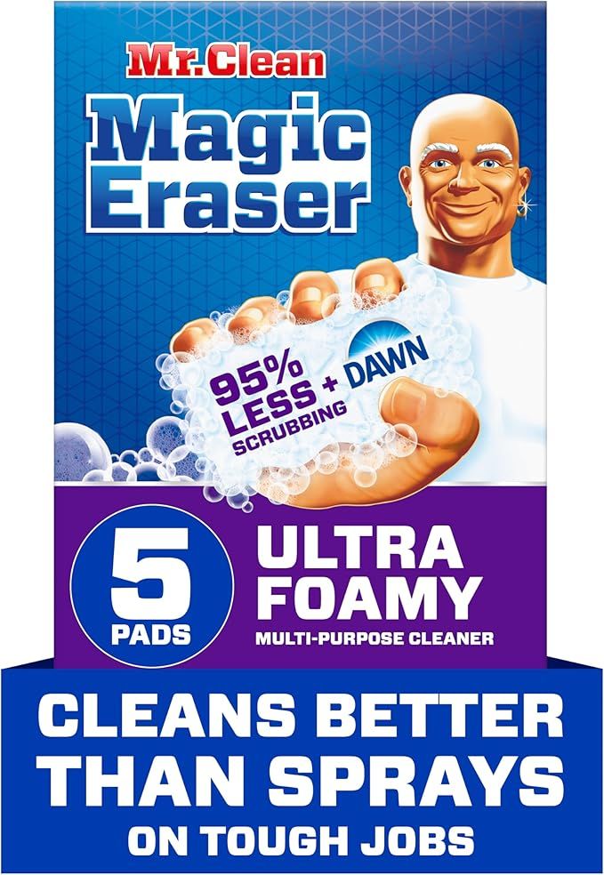 Mr. Clean Magic Eraser Ultra Foamy Multi Purpose Cleaner, Foaming Magic Eraser Sponge Multi Surfa... | Amazon (US)