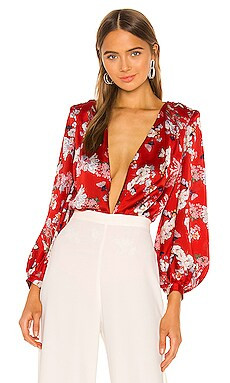 Bronx and Banco Tokio Bodysuit in Red from Revolve.com | Revolve Clothing (Global)