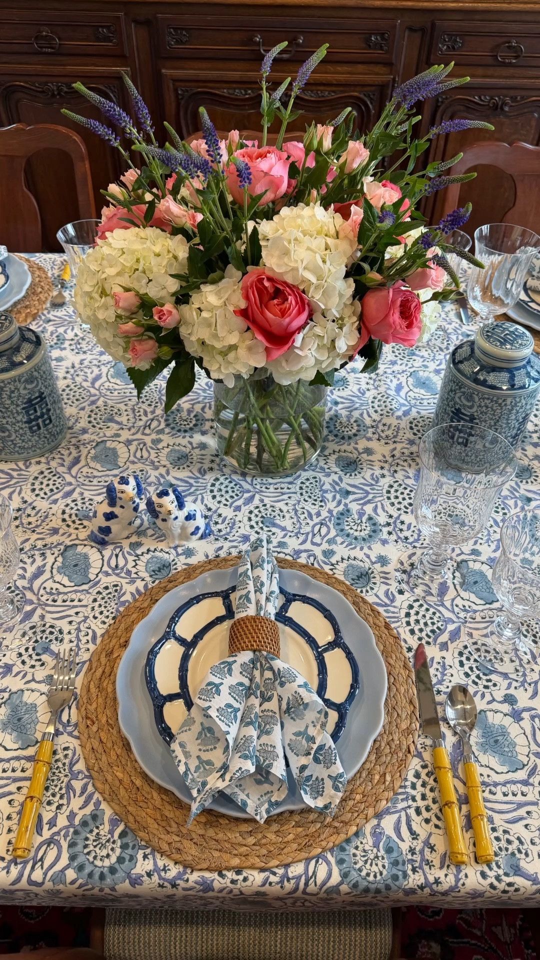 Beautiful blue and white table for Easter, wedding showers, baby showers and spring gatherings  

#LTKdayinmylife #LTKHome #LTKWedding