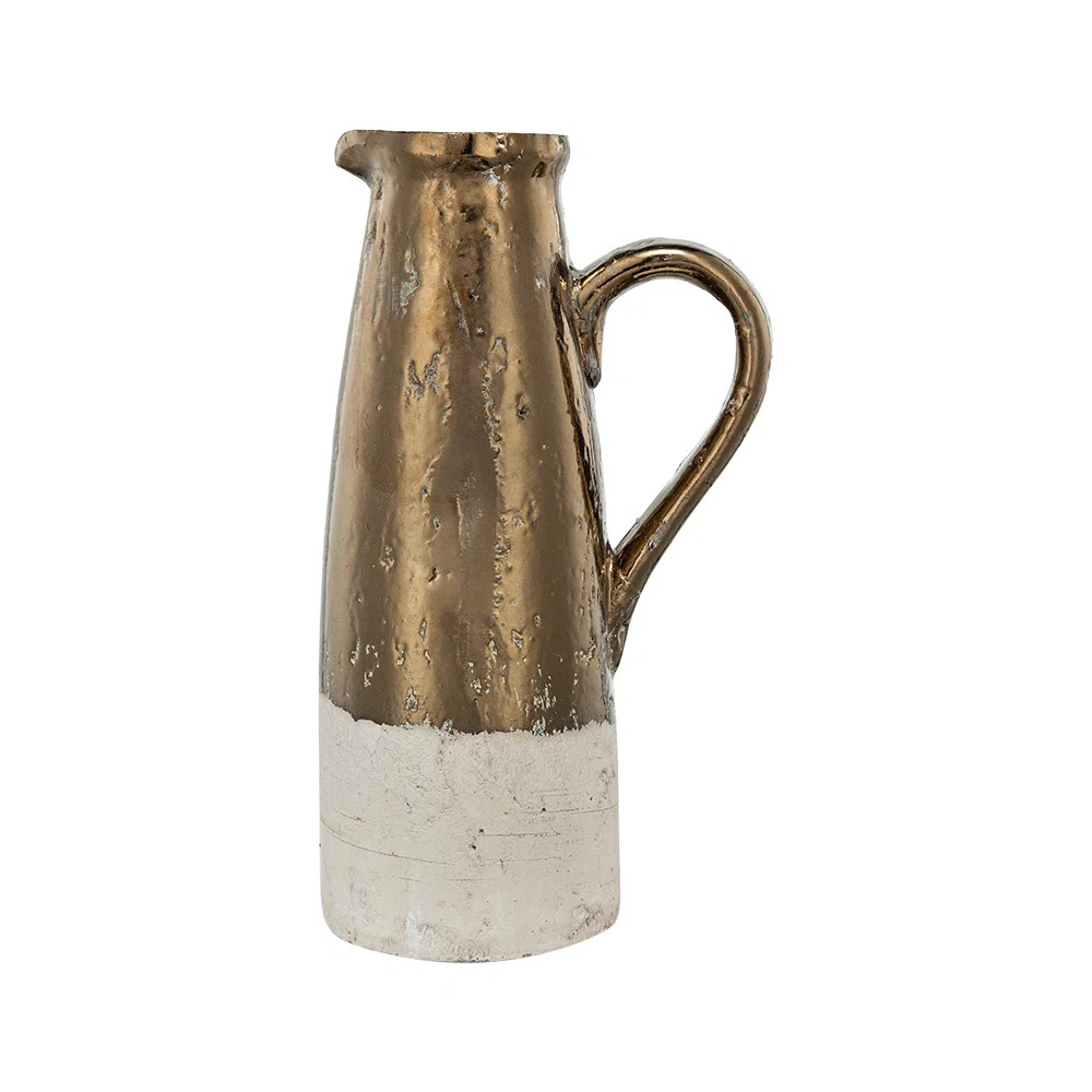 Joss & Main Libra Sienna Brown Ceramic Pitcher Vase & Reviews | Wayfair | Wayfair North America