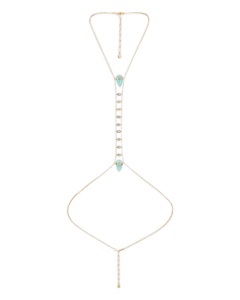 Ettika Turquoise Solstice Turquoise & Cubic Zirconia Body Chain | Bloomingdale's (US)