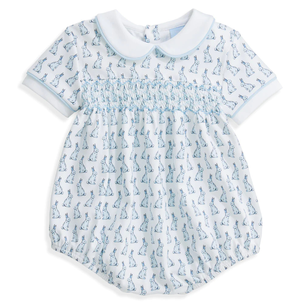 Printed Smocked Pima Bubble | bella bliss 