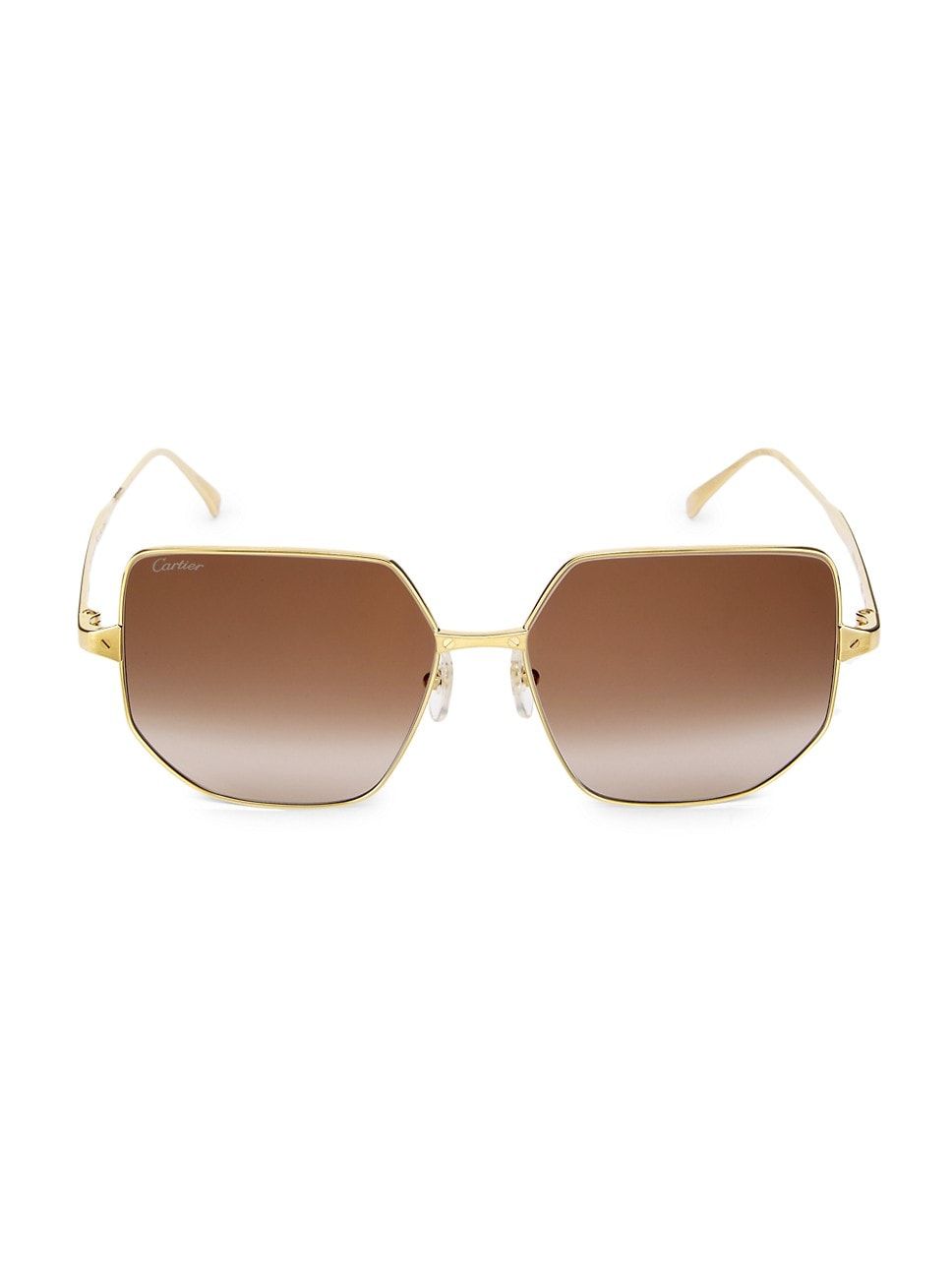 Santos De Cartier 58MM Geometric Sunglasses | Saks Fifth Avenue