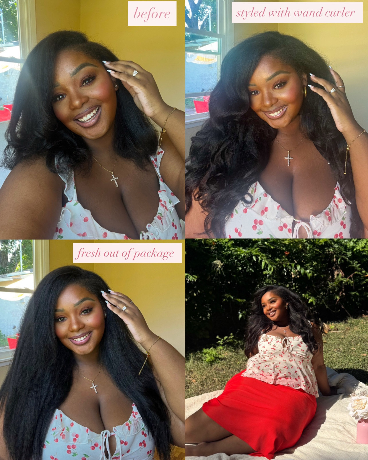 #ad| @bellamihair textured clip-ins that blend effortlessly with my natural type 4 hair, yes please! Postpartum hair loss is real, but Bellami makes it so much easier to quickly, effortlessly, and confidently wear my natural hair but better! You can use code MARRIEDLANE to save 15% off Sitewide!!🤭🍒🌸✨ #bellamipartner #bellamihair