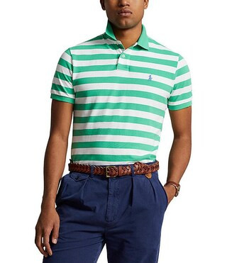 Polo Ralph Lauren Classic Fit Striped Mesh Short Sleeve Polo Shirt | Dillard's | Dillard's