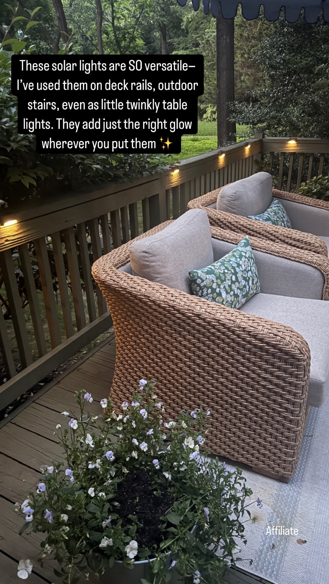 These solar deck lights are perfect on our back porch, but I’ve also used them on stairs, tables, and more! They’re perfect for adding a bit of twinkle light to any outdoor living space. Classic home, back deck ideas, classic home inspiration, Amazon finds, Amazon prime day dealss

#LTKSeasonal #LTKHome