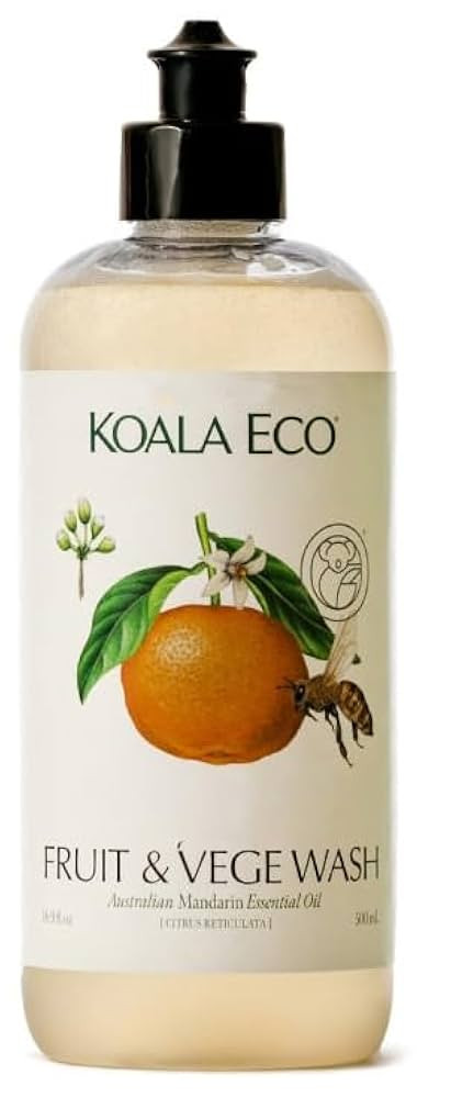 Koala Eco Fruit & Vegetable Wash - with Australian Mandarin Essential Oil - 16oz | Amazon (US)