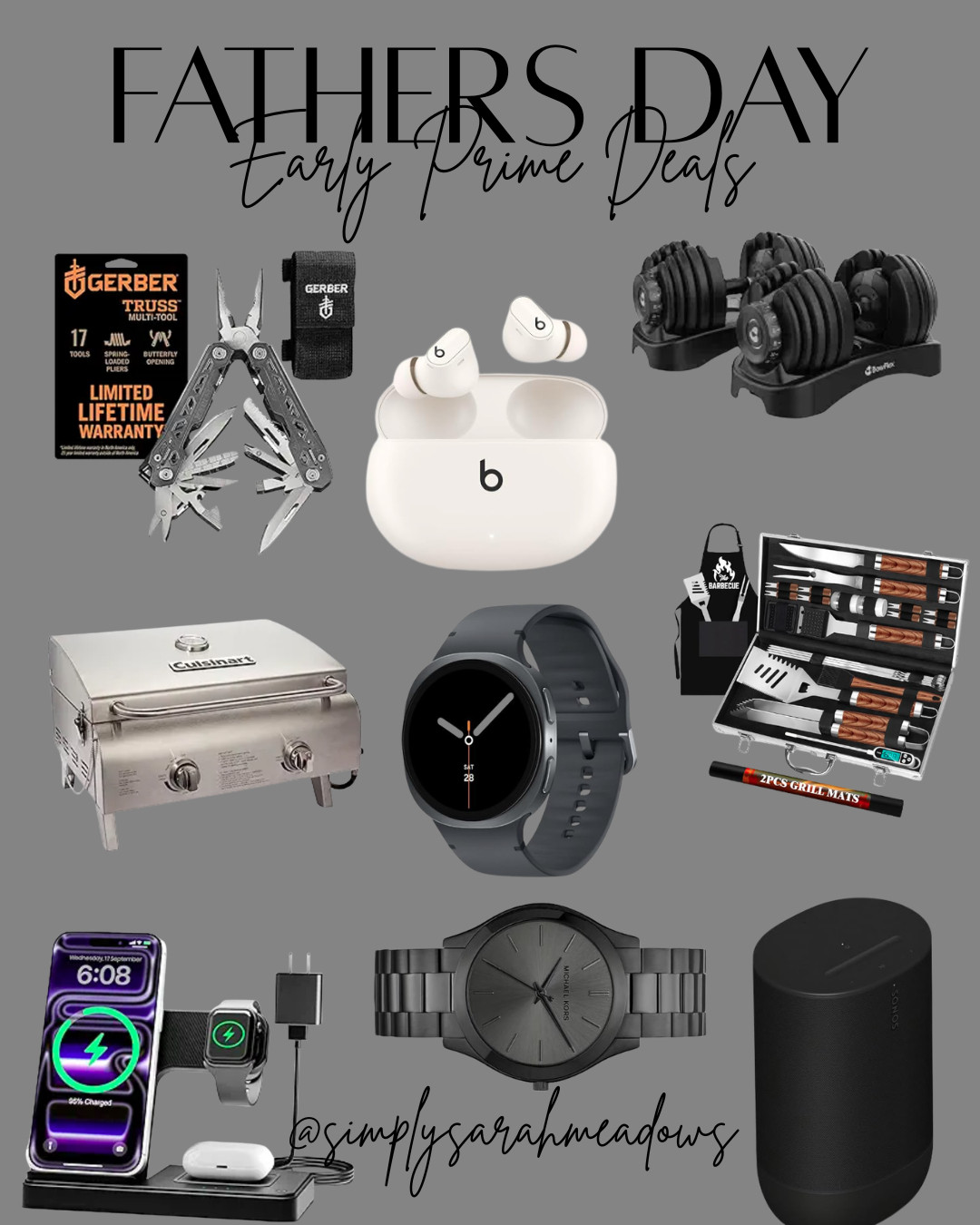 Celebrate Father's Day with these fantastic early Prime Deals! From grilling essentials to tech gadgets, these gifts will make any dad happy. Shop now @simplysarahmeadows #FathersDay #AmazonFinds #GiftGuide #FathersDayGifts #GiftsForHim #EarlyPrimeDeals  

 
