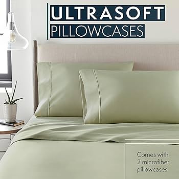 HC COLLECTION Pillow Cases - Set of 2 King Size Pillowcases, 20" x 40", Microfiber Pillowcase Pa... | Amazon (US)