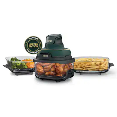 Ninja - Crispi® 5-in-1 Portable Glass Air Fryer Cooking System with 3 Glass Containers, Crisper ... | Best Buy U.S.