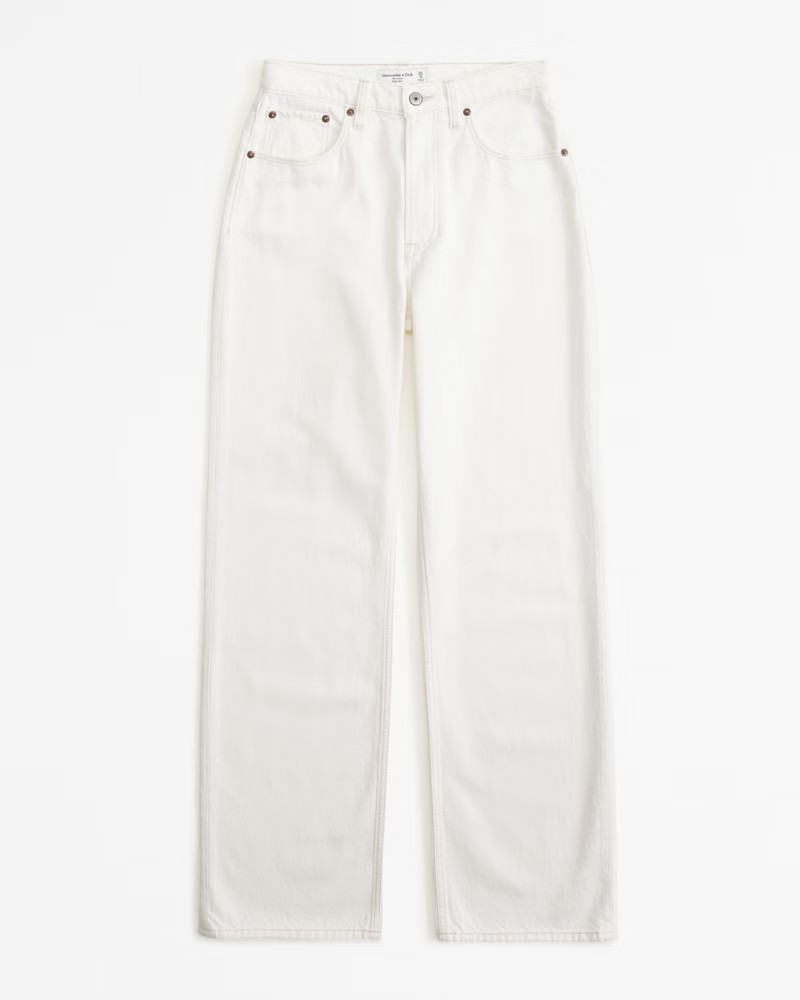 Curve Love High Rise Loose Jean | Abercrombie & Fitch (UK)