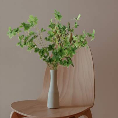 2pcs Artificial Ficus Stems Faux Green StemsFicus Branches Leaf Stem Fake Green Bushes Shrubs Ficus Twig Stems For Vase Filler Home Wedding Office Dec | SHEIN