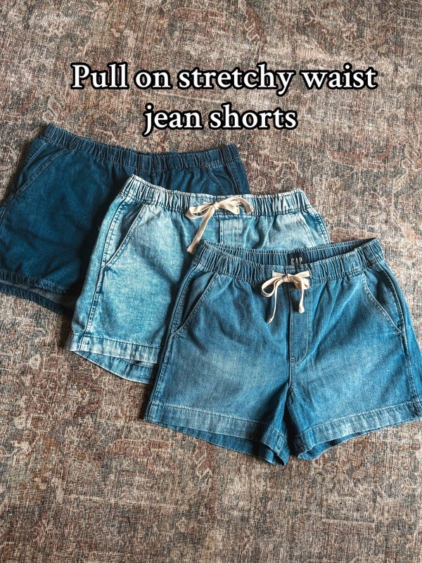 Pull on stretchy waistband denim shorts!

#LTKFindsUnder50 #LTKStyleTip #LTKBump