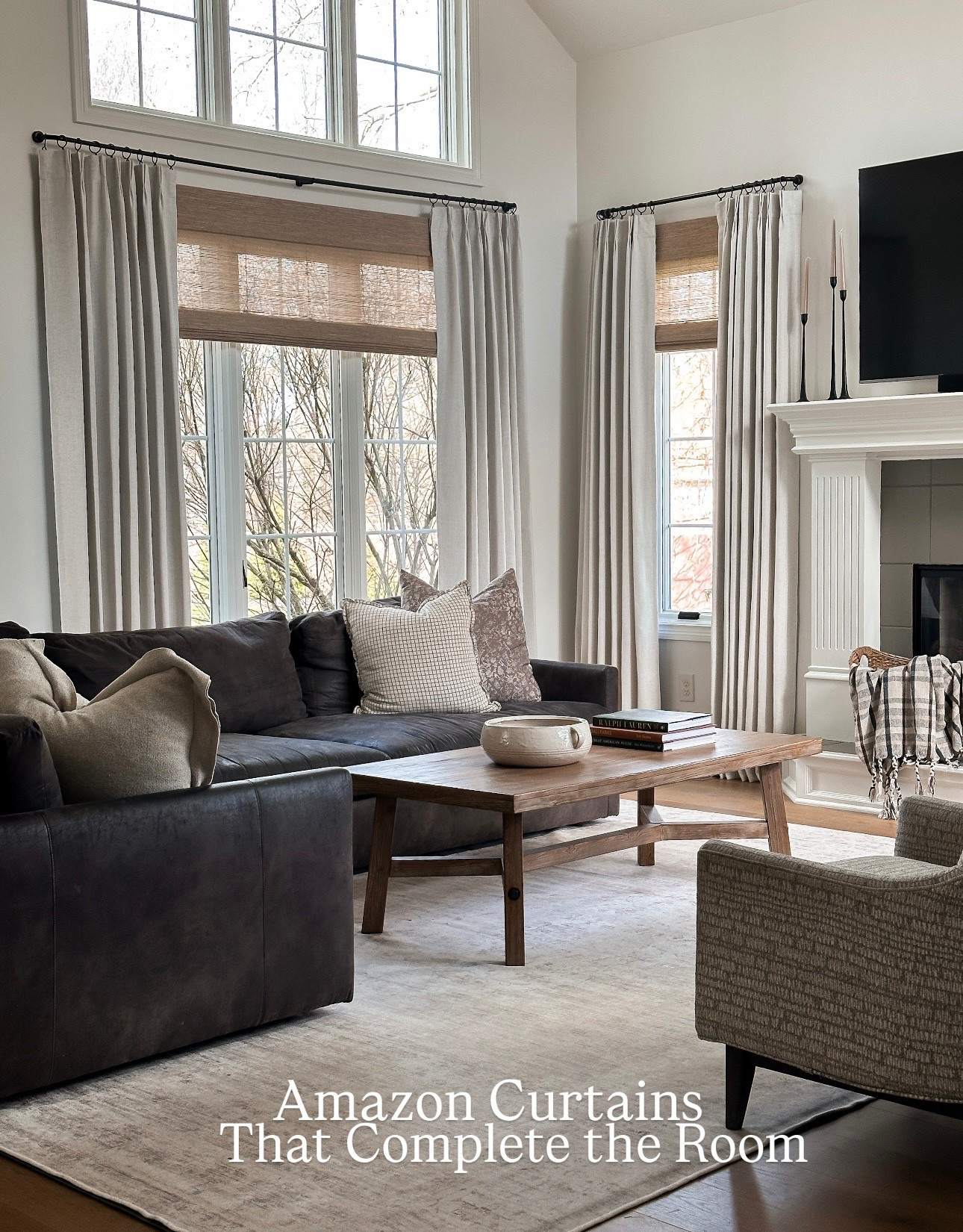 These Amazon pinch pleated curtains are my all time fav! They always complete a room! 
2 panels under $76! 🤯

Affordable curtains, Amazon curtains, pinch pleated curtains, family room, window treatments 

#LTKFindsUnder100 #LTKHome #LTKStyleTip