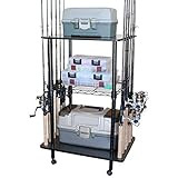 Amazon.com : Rush Creek Creations 12 Fishing Rod Tackle Cart - 5 Minute Assembly, Black (40-0001)... | Amazon (US)