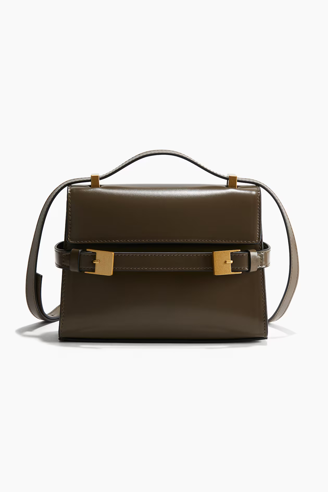 Strap-Detail Crossbody Bag - Dark khaki green - Ladies | H&M US | H&M (US + CA)