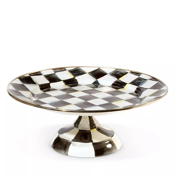 Courtly Check Enamel Pedestal Platter - Small | Bloomingdale's (US)