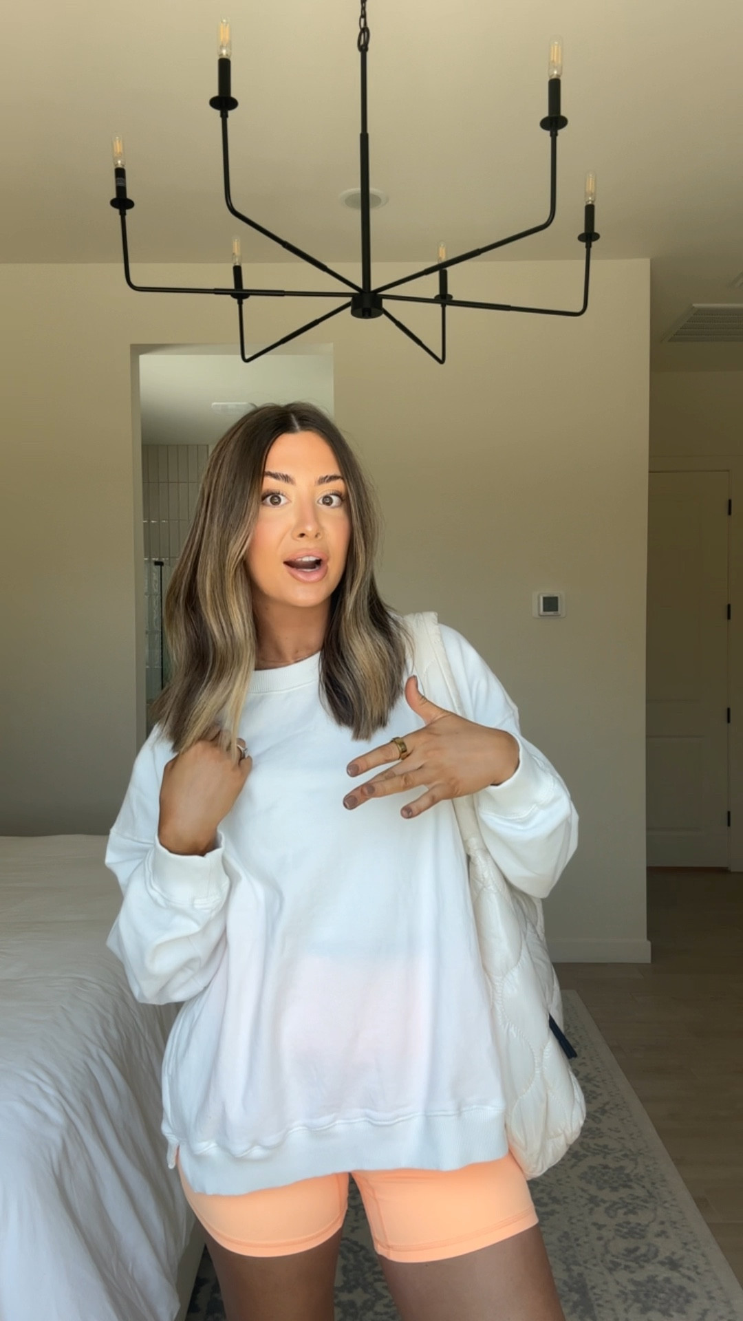 Free people fall haul! 🧡👏🏽🍂🤩💫
Outfit 2: 
Pullover - small / ivory (I’d suggest sizing up! Wish I wouldve gotten a medium!) 
Bike shorts - morning sun / medium 

#LTKFindsUnder100 #LTKFitness #LTKFindsUnder50