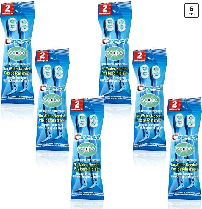 Crest Scope | Mini Brushes-Disposable Toothbrushes with Toothpaste and Pick for Work or Travel (1... | Amazon (US)
