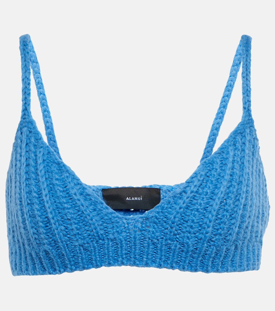 Ribbed-knit alpaca wool-blend bralette | Mytheresa (INTL)