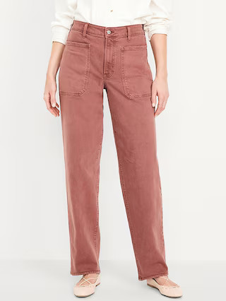 High-Waisted OG Loose Utility Jeans | Old Navy (US)