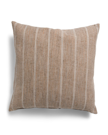 Made In Usa 22x22 Cache Copper Striped Feather Fill Pillow | Home | Marshalls | Marshalls