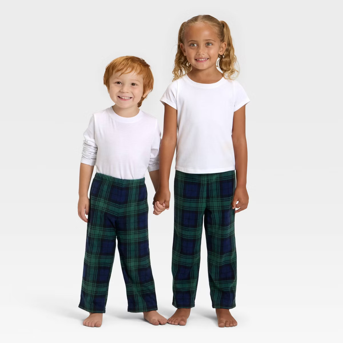 Toddler Plaid Microfleece Holiday Matching Family Pajama Pants - Wondershop™ Navy Blue | Target