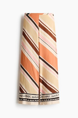 H & M - Printed Beach Pants - Light Beige/Striped | H&M (US + CA)