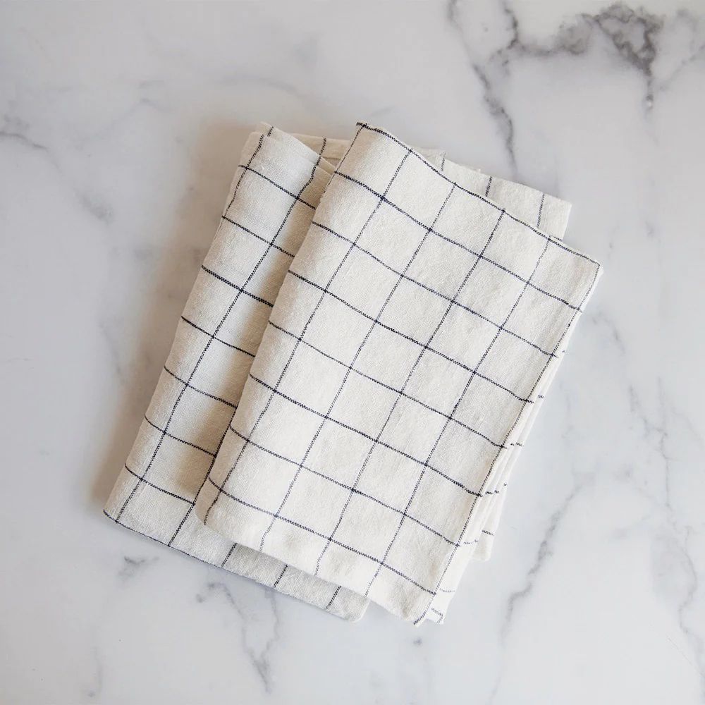 Stonewashed Linen Tea Towel | Roan Iris