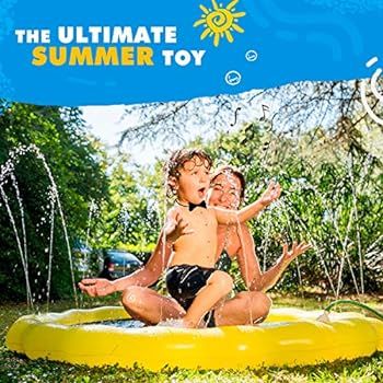 SplashEZ 3-in-1 Splash Pad, Sprinkler for Kids and Toddler Pool for Learning – Children’s Spr... | Amazon (US)