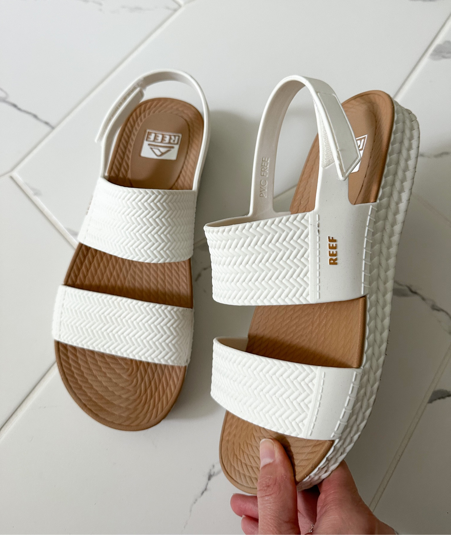 Womens Water vista sandal, sized up to a 9. Absolute comfort 🙌👏 White/Tan color (13 gorgeous color options!!)
PVC-Free / Water Friendly / No Rubbing 

#LTKtravel #LTKshoecrush #LTKSeasonal