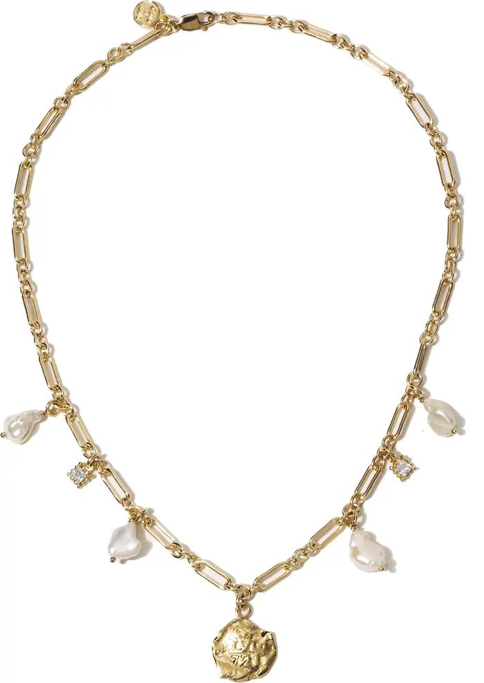 Capri Keshi Pearl Charm Necklace | Nordstrom
