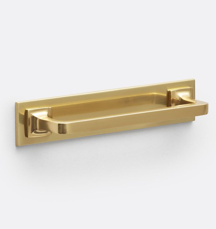 Mission Drawer Pull with Rectangle Backplate | Rejuvenation