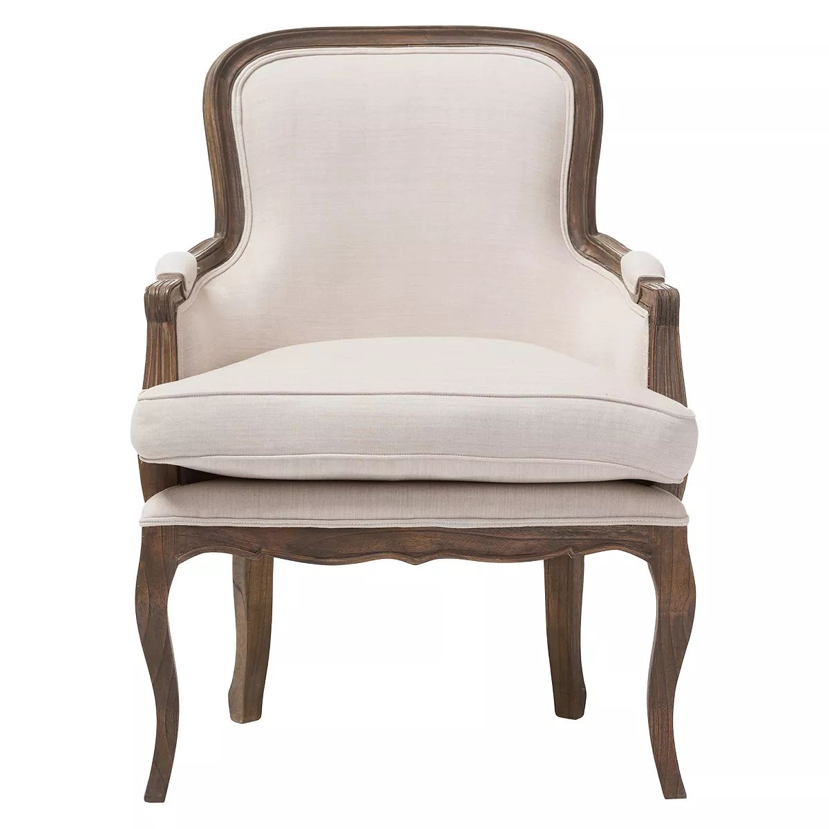 Napoleon Traditional French Accent Chair Ash - Baxton Studio | Target