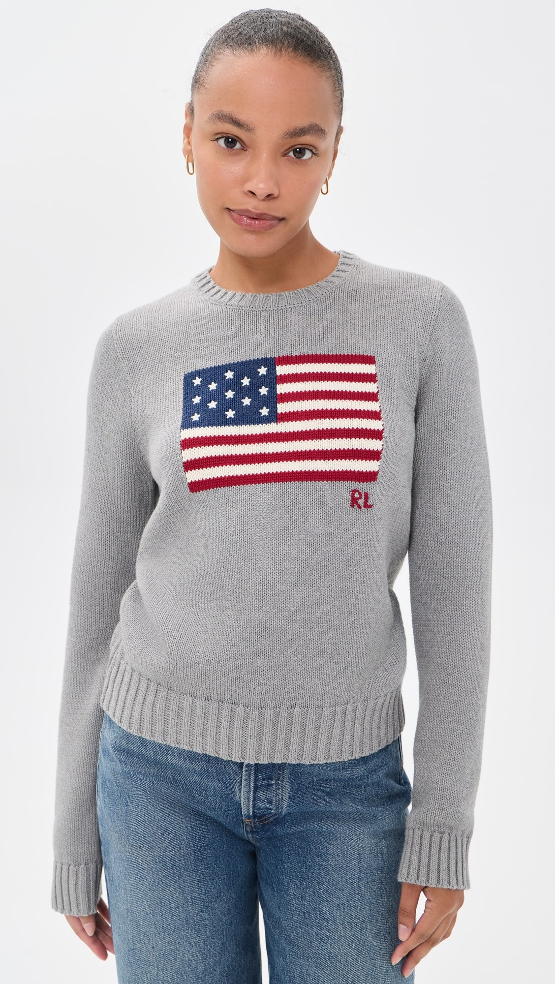 Polo Ralph Lauren Roving USA Flag Sweater | Shopbop | Shopbop