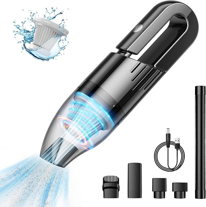 Handheld Vacuum Cleaner Cordless - Mini Car Vacuum Cleaner Rechargeable for Car, Home, Office, Pe... | Amazon (US)