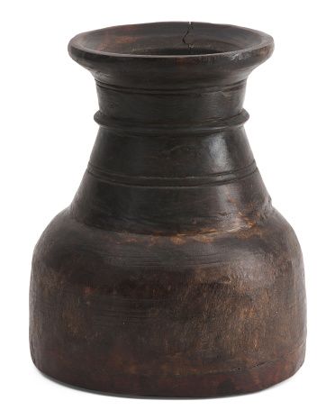 14in Wood Water Pot | Marshalls