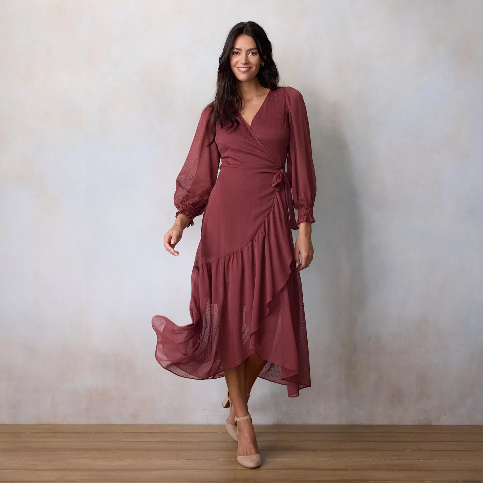 Women's LC Lauren Conrad Long Wrap Maxi Dress | Kohl's